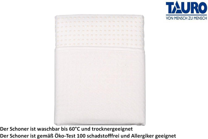 TAURO Noppen Matratzenschoner Textil 90 x 200 cm, (Einzelpack =1 Stück) 90 x 200 cm Einzelpack, 90 x