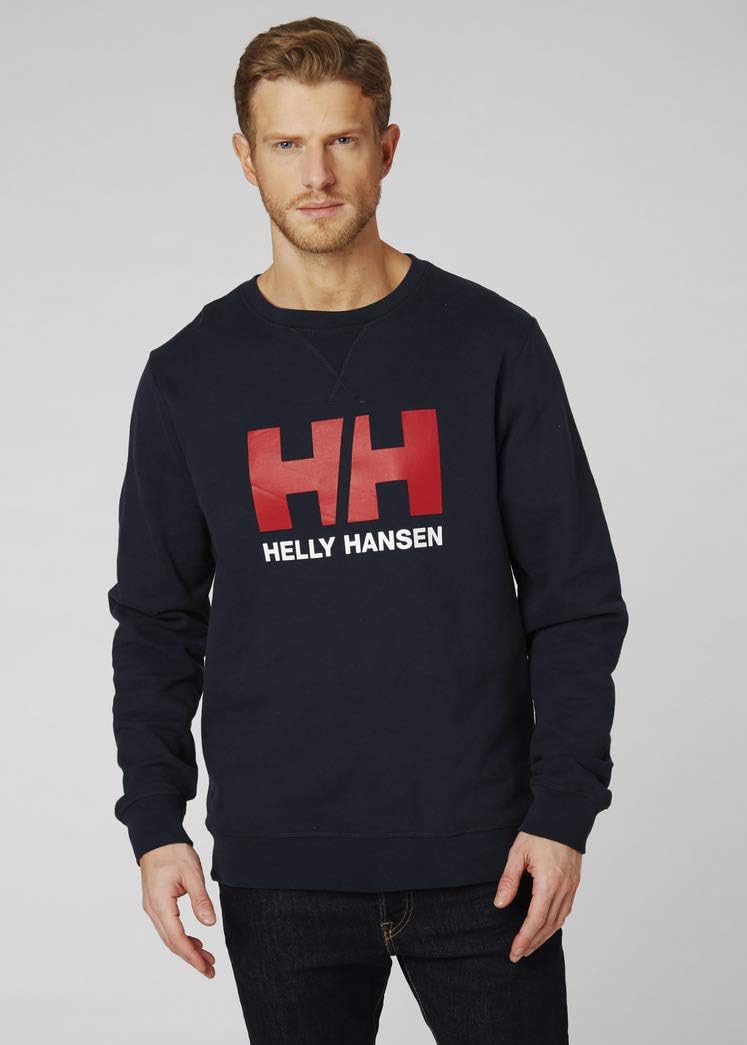 Helly Hansen Herren HH Logo Crew Pullover Marineblau S, Marineblau S