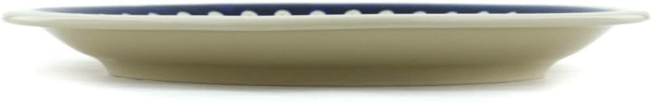 Original Bunzlauer flacher Teller/Pizzateller/Essteller Ø27.2 cm, H=3.0cm Dekor 42