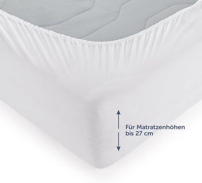 Blumtal® Matratzenschoner 200x200cm im 2er Set - Matratzenschutz 200x200 cm wasserdicht - Oeko-TEX z