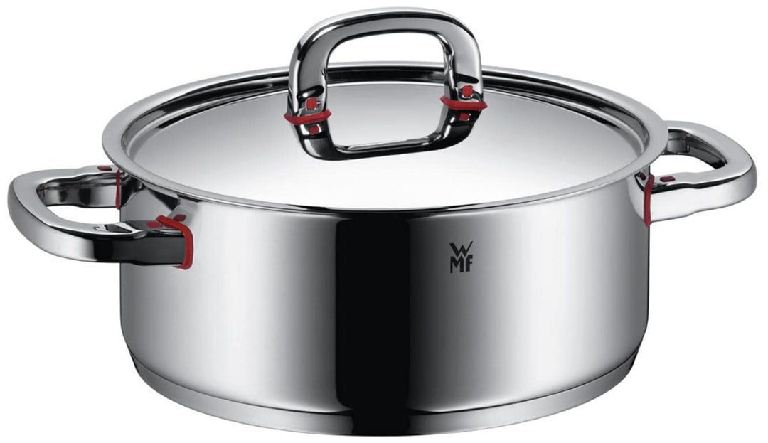 WMF Premium One Kochtopf gross 24cm, Metalldeckel mit Dampföffnung, Bratentopf Induktion 4,1l, Croma