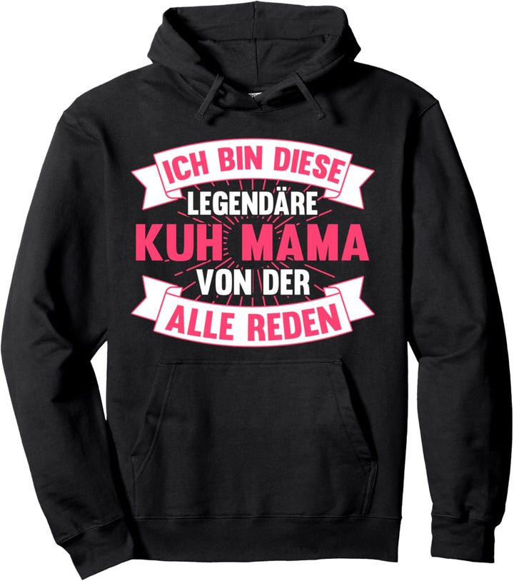 Kühe Mama Mutter Muttertag Bäuerin Kuh Pullover Hoodie