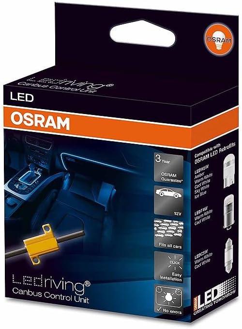 Osram LEDCCU01 LEDriving Lampe Canbus Control Unit 5W, 1er Faltschachtel, Anzahl 2 5 Watt, 5 Watt