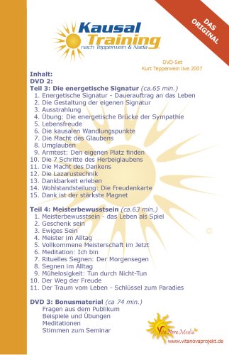 Kausal-Training - Ihr Bewusstsein erschafft Ihre Realität - Kurt Tepperwein live 2007 [3 DVDs], DVD
