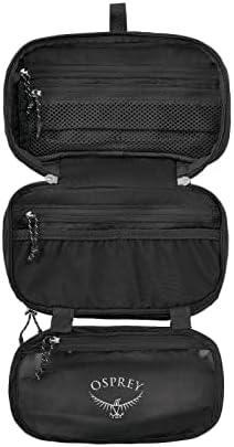 Osprey Europe Ultraleichter Organizer mit Reissverschluss Rucksack-Zubehör Schwarz, Schwarz