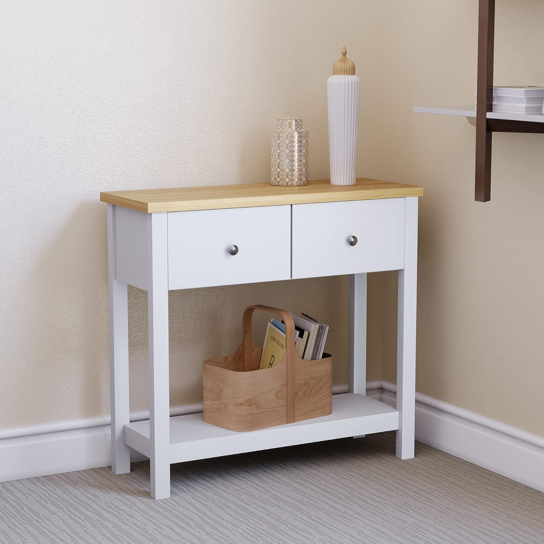Vida Designs Schubladenboxen, MDF, Spanplatte und Melaminfurnier, Weiss, Standard, Weiss