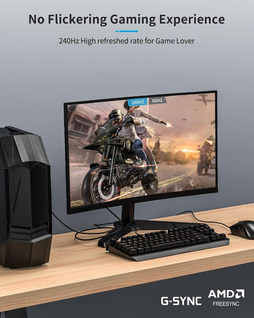Etseinri DisplayPort Kabel 240Hz 3M, DisplayPort 1.4 Kabel 8K 60Hz 4K 240Hz 165Hz 144Hz 120Hz, DP zu
