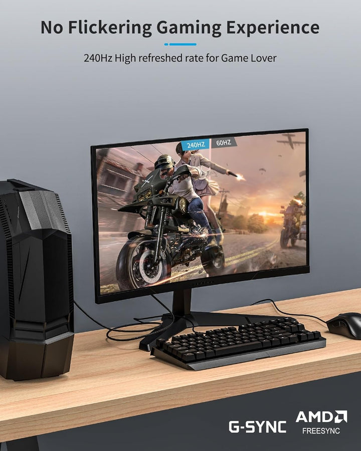 Etseinri DisplayPort Kabel 240Hz 3M, DisplayPort 1.4 Kabel 8K 60Hz 4K 240Hz 165Hz 144Hz 120Hz, DP zu