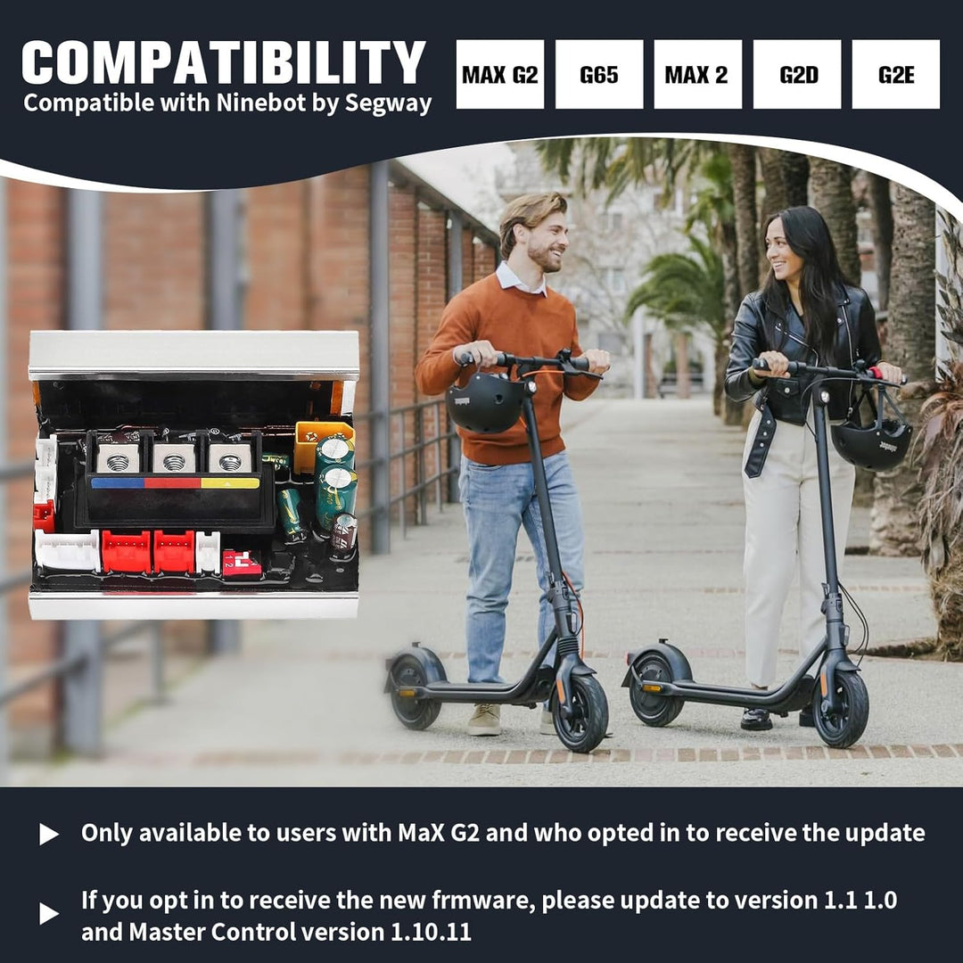 Controller für Elektroroller – Kompatibel mit Segway Ninebot MAX G2/G65, 35km/h Speed Upgrade & Meta