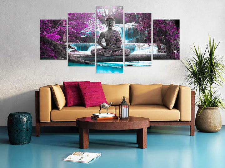 murando Acrylglasbild Abstrakt 100x50 cm 5 Teilig Wandbild auf Acryl Glas Bilder Kunstdruck Moderne