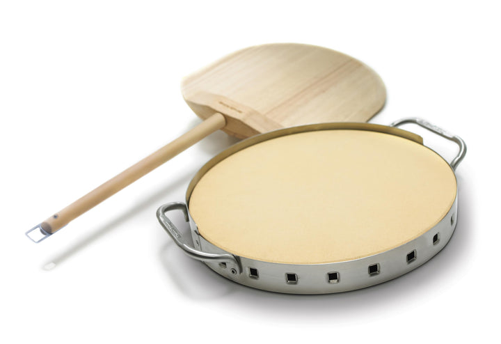 Broil King 69816 Profi Pizzastein mit Edelstahlstütze