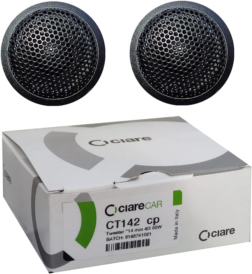 2 CIARE CT142CP Tweeter mit 50 3att rms und 80 watt max bei 3,8 cm Durchmesser bei nur 1,2 cm Tiefe