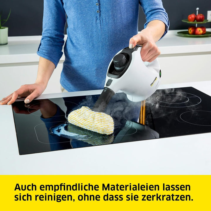 Kärcher Dampfreiniger SC 1, Dampfdruck: 3 bar, Aufheizzeit: 3 min., Leistung: 1.200 W, Flächenleistu
