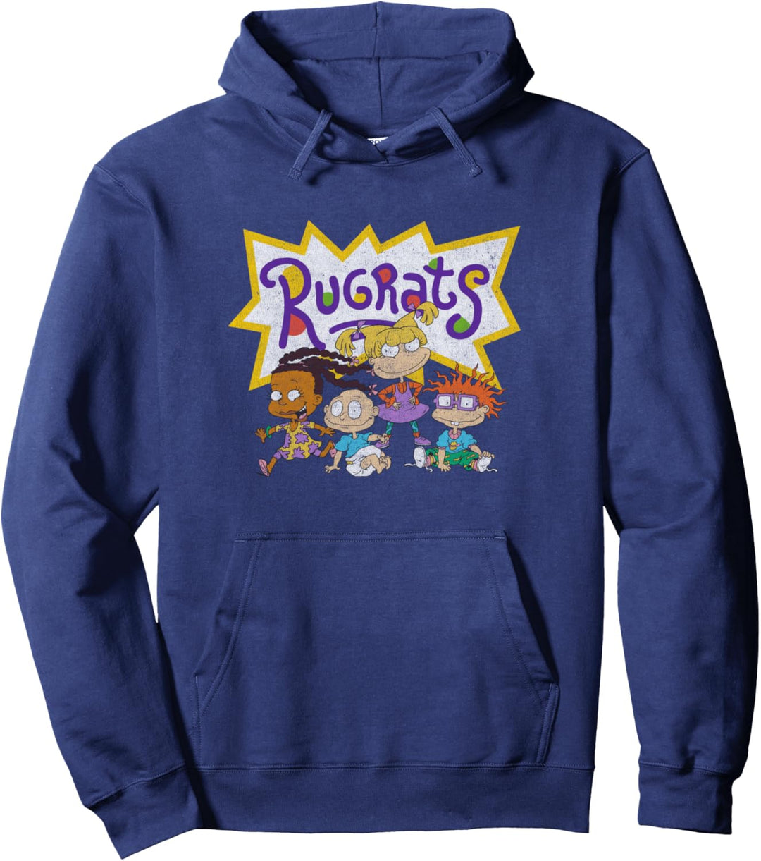 Rugrats Vintage Group Shot Logo Pullover Hoodie