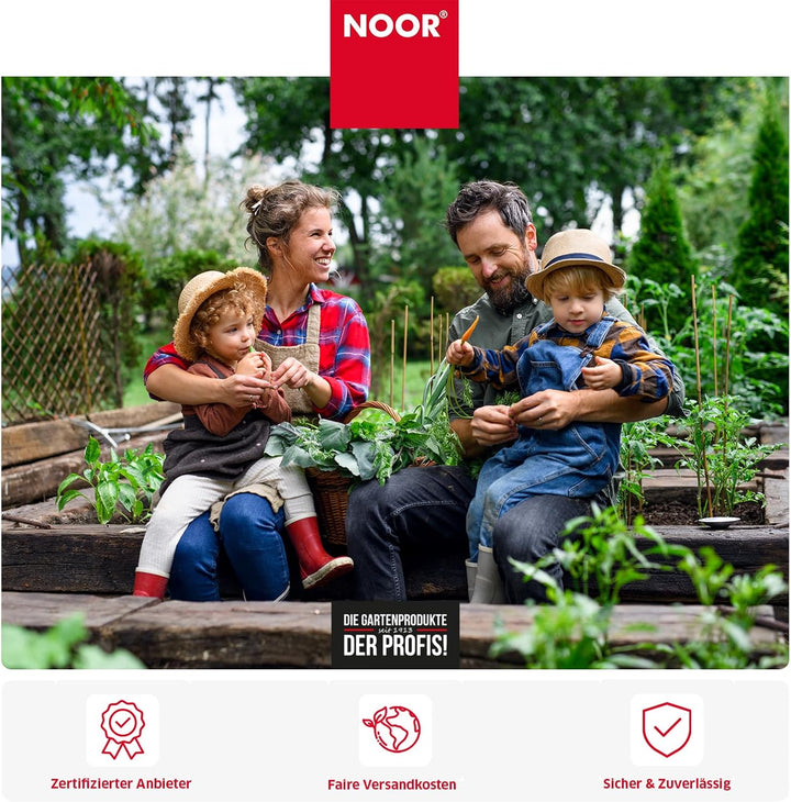 NOOR Rindenmatte Country Natur 2,00 x 3,00 m - Natürlicher Sichtschutz aus Baumrinde für Garten, Ter