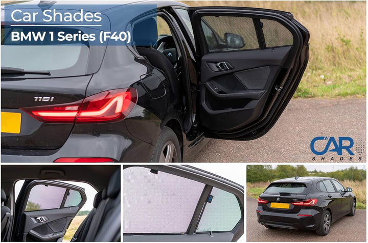 Satz Car Shades (Hintertüren) kompatibel mit BMW 1er F40 5 türer 2019- (4-teilig)