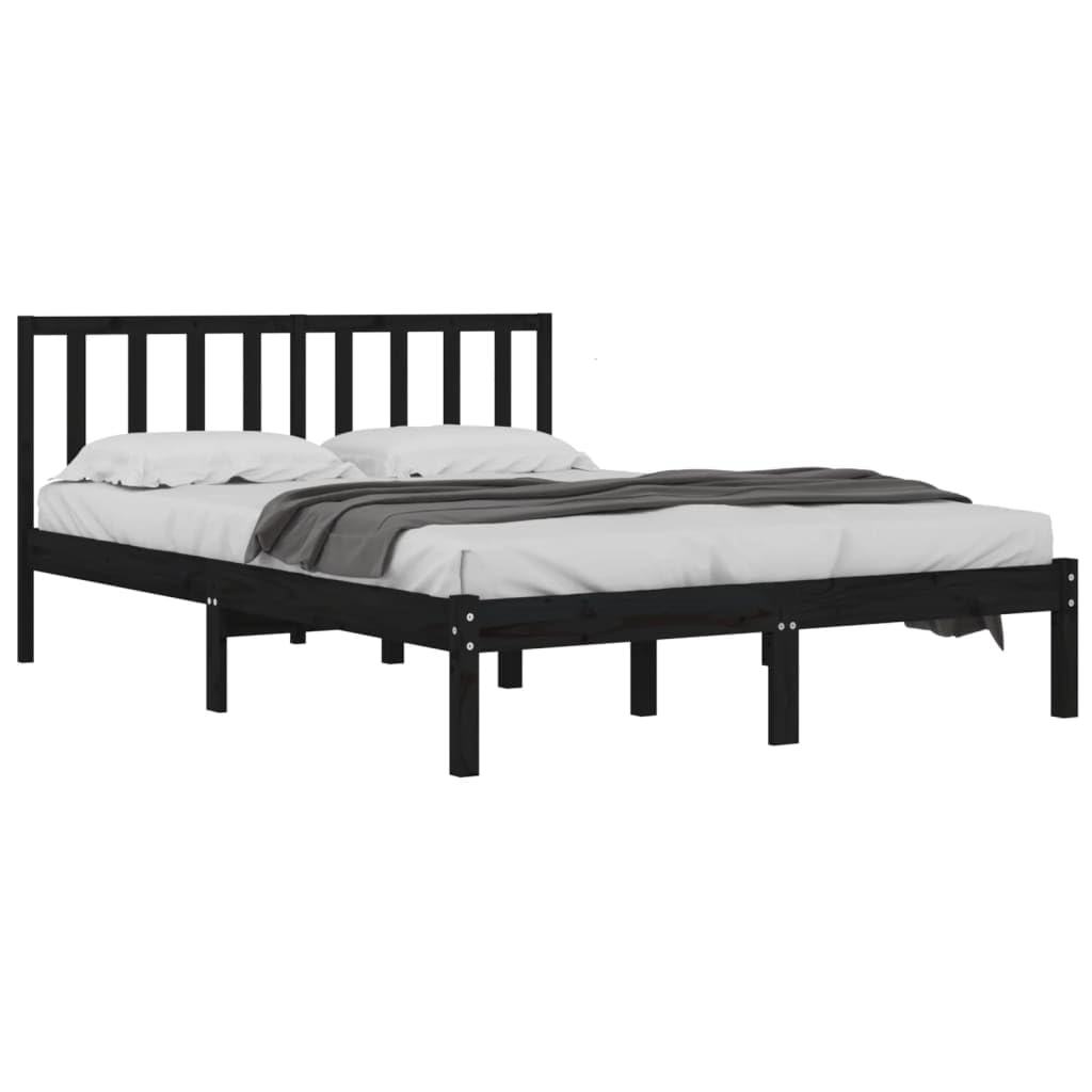 vidaXL Massivholzbett Holzbett Bett Doppelbett Bettgestell Bettrahmen Lattenrost Schlafzimmermöbel S