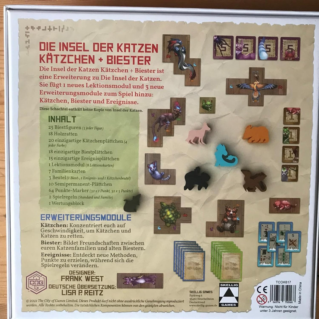 Skellig Games SKE48026 Die Insel der Katzen: Kätzchen und Biester [Erweiterung]