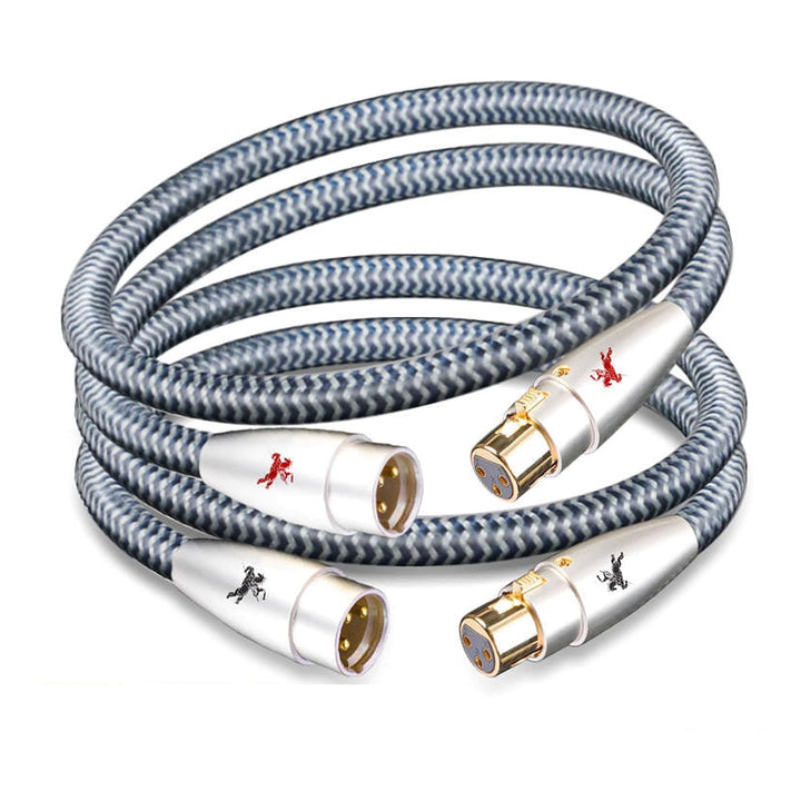 Impeto Hi-End-Audiophile XLR Kabel,hifi Mikrofonkabel, 3-Pin XLR Stecker auf Buchse Mikrofonkabel fü