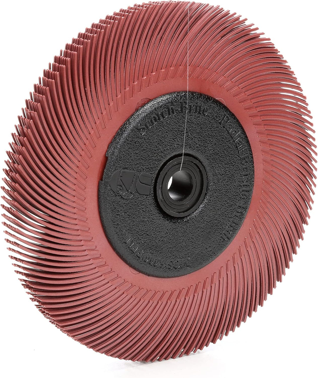 3M 33213 Scotch-Brite Radial Bristle Brush BB-ZB mit Adapter, P220, Typ C, 152,4 mm, 12,7 mm, Rot
