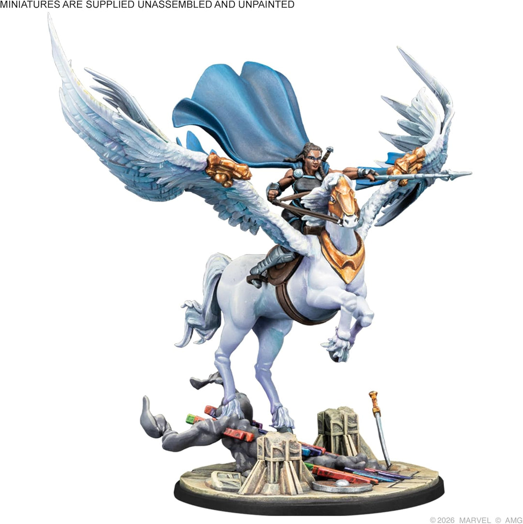 Asmodee, Marvel: Crisis Protocol –Valkyrie and Elendil & Warriors Three, Character Pack, EN-Version,