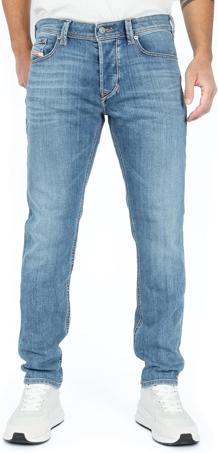 Diesel Herren Laekee-beex Jeans 27W / 32L Blue (Tapered), 27W / 32L Blue (Tapered)