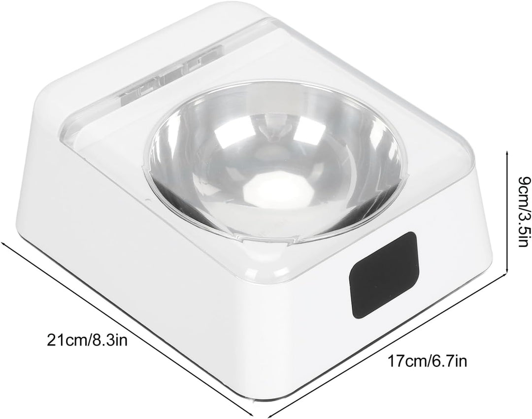 ciciglow Katzenfutterautomat mit Automatisch Öffnendem Deckel, Infrarotsensor, 2000 MAh, Abnehmbarer