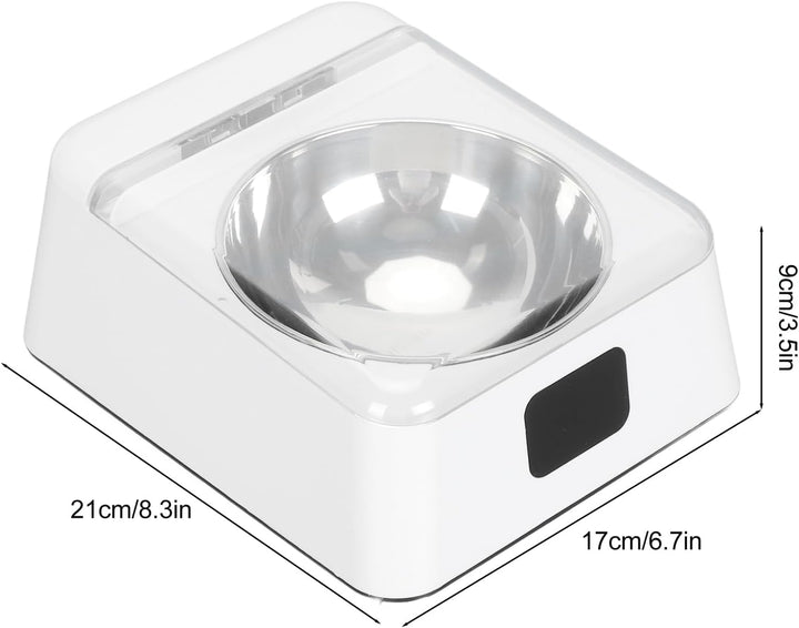 ciciglow Katzenfutterautomat mit Automatisch Öffnendem Deckel, Infrarotsensor, 2000 MAh, Abnehmbarer