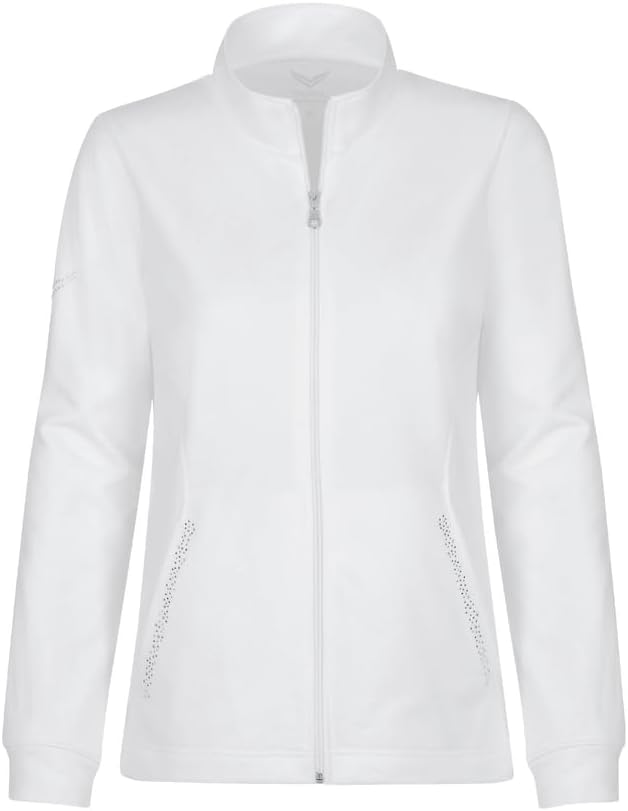 Trigema Jacke Sweat-Qualität 3XL Weiss, 3XL Weiss
