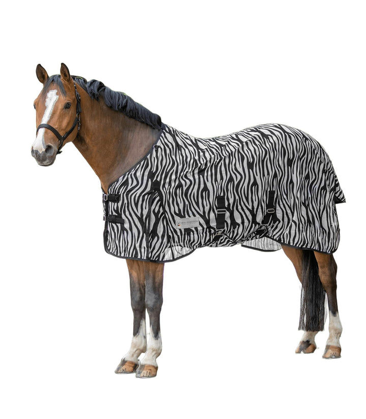 WALDHAUSEN Fliegendecke Zebra schwarz/weiss Rückenlänge 145 cm, schwarz/weiss Rückenlänge 145 cm