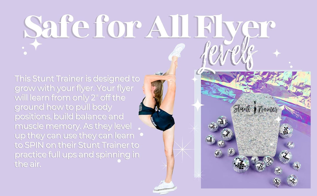 Stunt Trainer Cheer Ständer für Cheerleading Flyer Balance und Stunting Cheerleader Trainingsbrett A
