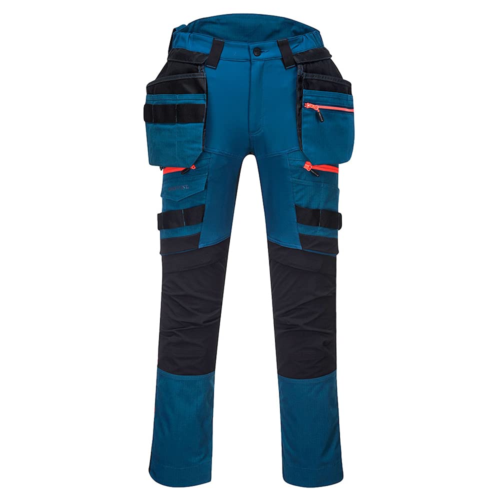 Portwest DX4 Bundhose mit abnehmbaren Holstertaschen, Grösse: 38, Farbe: Metro Blau, DX440MBR38 38 M