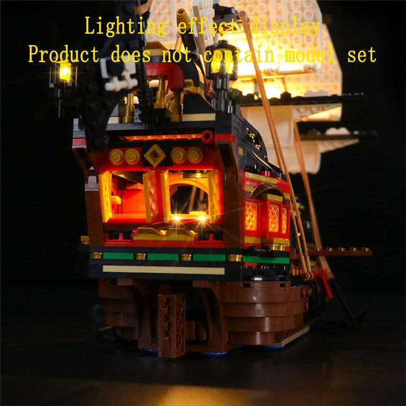 GEAMENT LED Licht-Set Kompatibel mit Lego Piratenschiff (Pirate Ship) - Beleuchtungsset für Creator