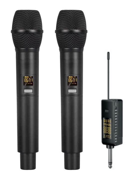 E-Lektron UHF doppel Funkmikrofon Satz mit Ansteck-Empfänger (U-2), U-2