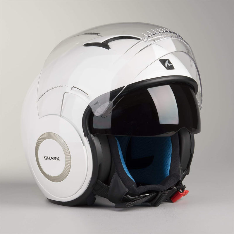 Shark Herren Nc Motorrad Helm (1er Pack) XS Weiss, XS Weiss