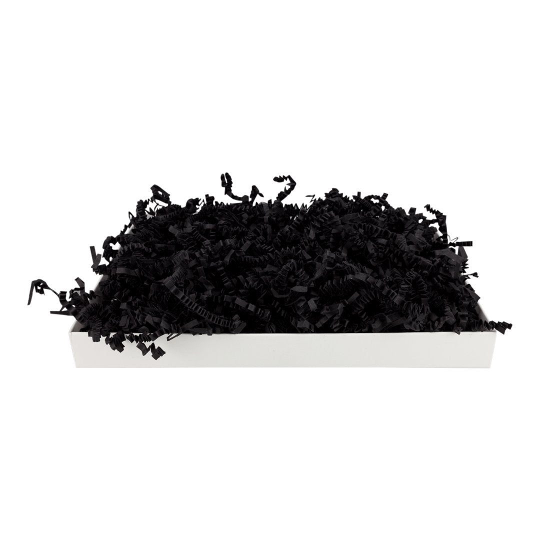 SizzlePak 401, BLACK, Schwarzes Füllmaterial und Polsterpapier zum Füllen, Polstern, Ausstopfen, Dek