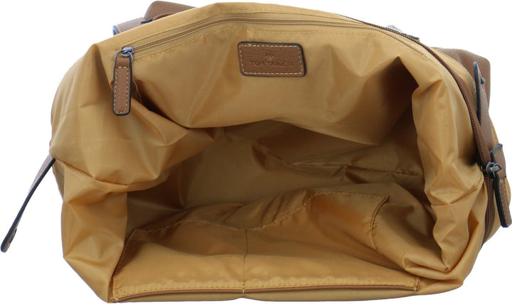 TOM TAILOR bags Miri Zip Damen Shopper Umhängetasche Reissverschluss Cognac, Cognac