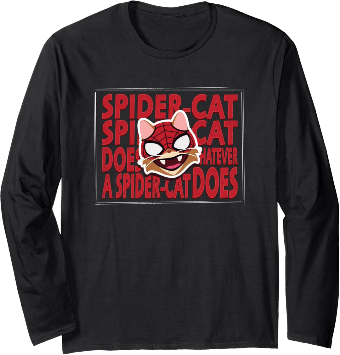 Marvel Spider-Man Miles Morales Game Spider-Cat Feline Hero Langarmshirt