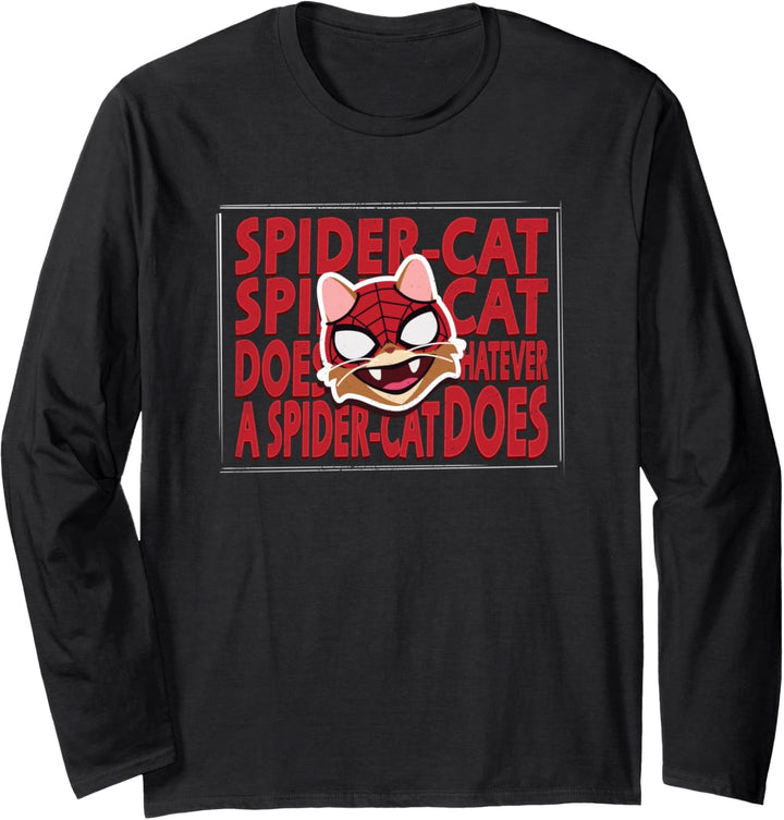 Marvel Spider-Man Miles Morales Game Spider-Cat Feline Hero Langarmshirt