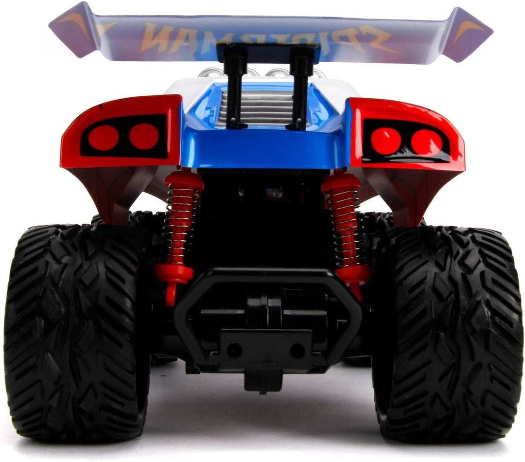 Jada Toys 253228000 Spider Marvel RC Spiderman, Buggy, Ferngesteuertes Auto, Turbofunktion, 2-Kanal