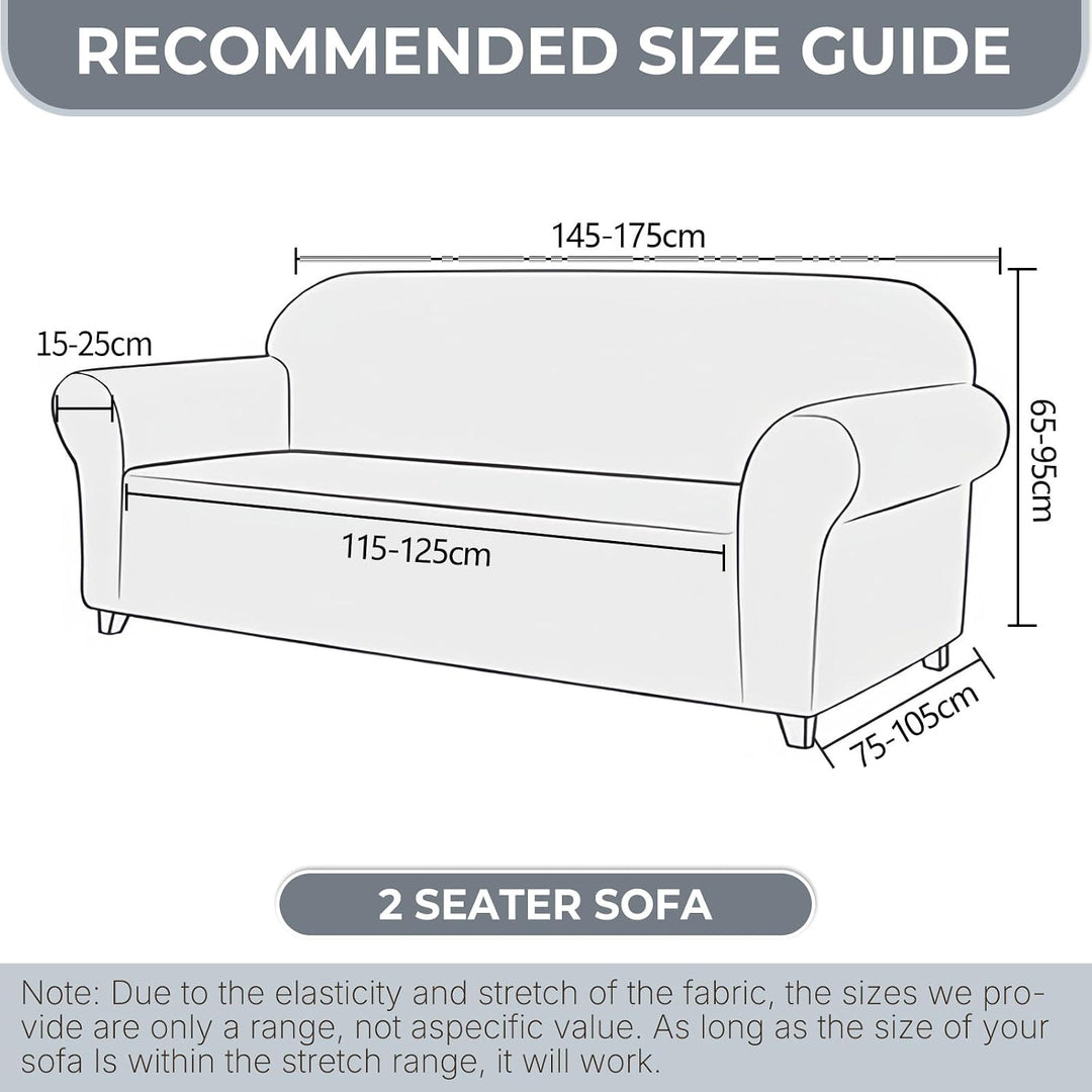 Ystyle Sofa überzug 2 Sitzer Mit Armlehne, Stretch Sofabezug rutschfest, Modern Sofa Cover Für Hunde