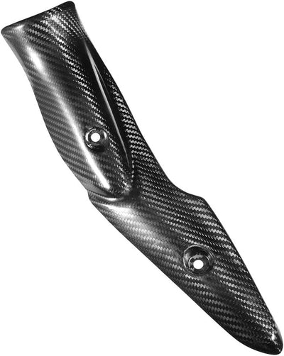 KSTE Motorrad Hitzeschild, Motorradauspuffanlage Carbon Fiber Hitzeschild Schalldämpferabdeckung Fit