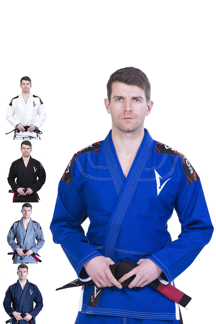 Vector Brazilian Jiu Jitsu (BJJ) Gi Kimono, vorgeschrumpft, geringes Gewicht, in Pearl-Weave gewebt,