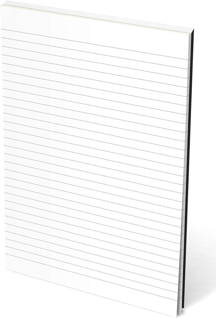 Oxford Briefblock A4 liniert, 50 Blatt, schwarz, 10 Stück, liniert