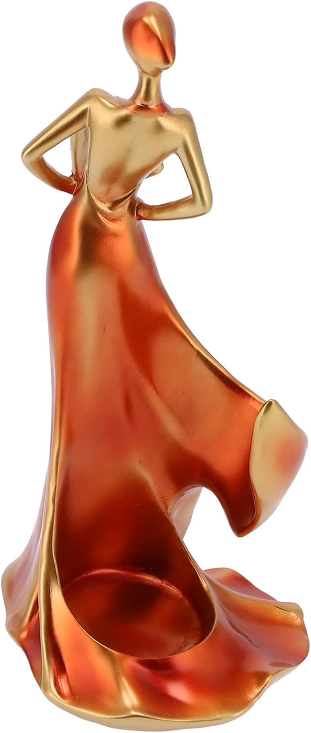 lyrlody Weinflaschenhalter für Tisch, Dekorativer Flaschenhalter in Frauenform, Kunstharz, für Küche