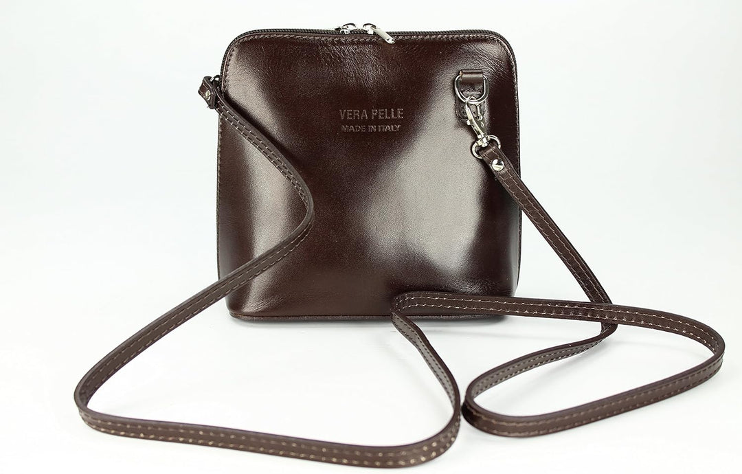 Belli italienische Ledertasche Damen Umhängetasche klein Handtasche Schultertasche Abendtasche in du