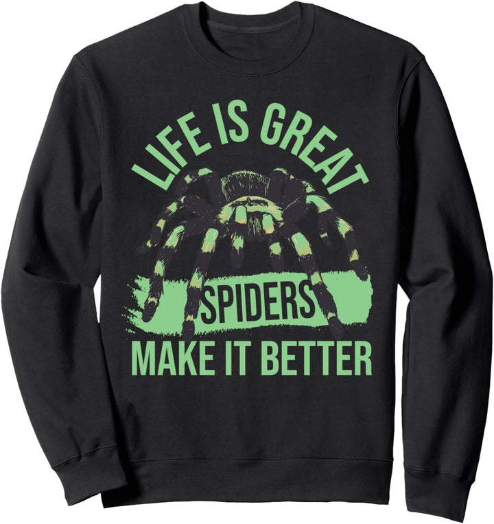 Spinne Spinnennetz Terrarium Arachnologie - Haustier Spinne Sweatshirt