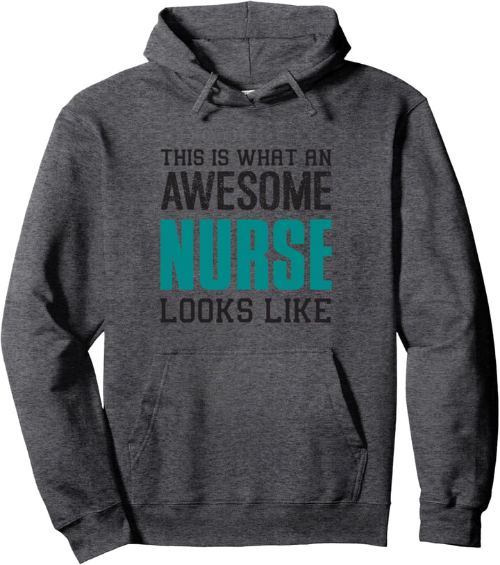 So sieht eine coole Krankenschwester aus Geschenk Lustig Pullover Hoodie