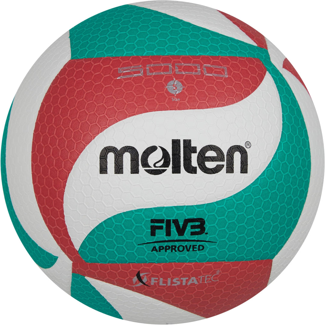 Molten Volleybal V5M5000 Grün/Weiss/Rot 5, Grün/Weiss/Rot 5