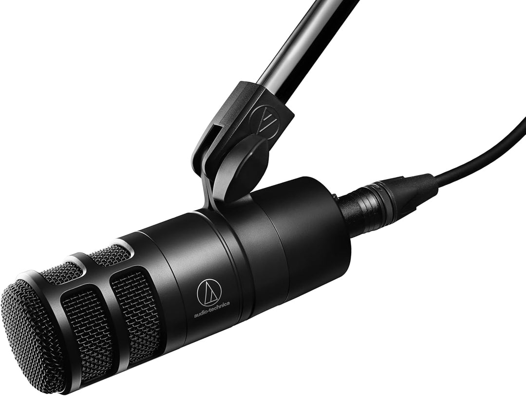 Audio-Technica 2040 Dynamisches Podcast-Mikrofon mit Hypernierencharakteristik Schwarz Single, Singl
